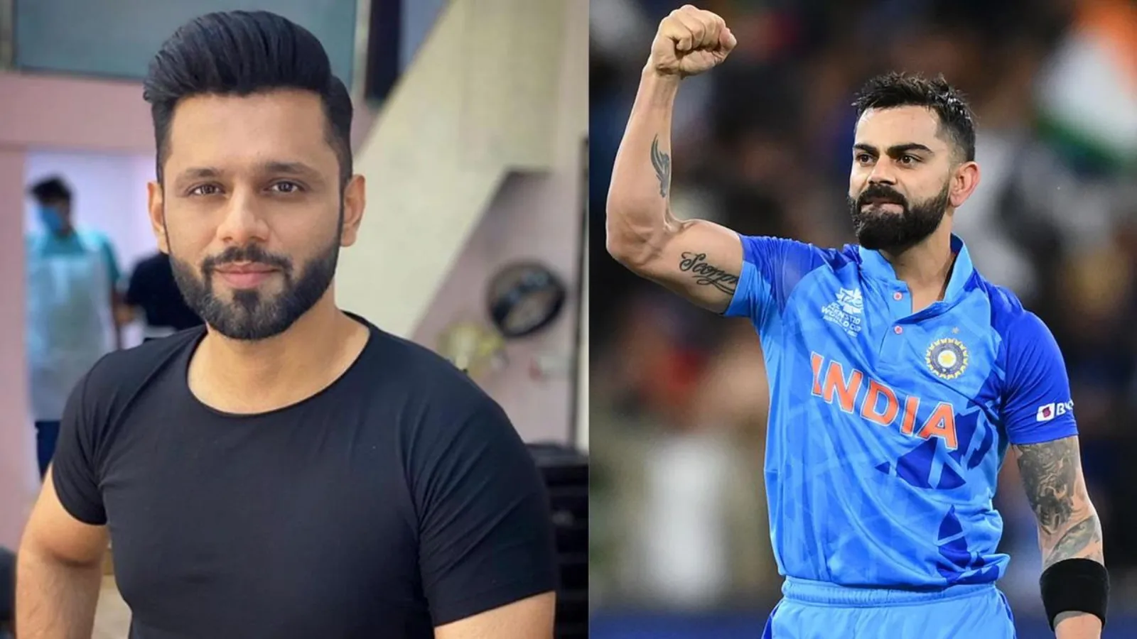 Rahul Vaidya and Virat Kohli