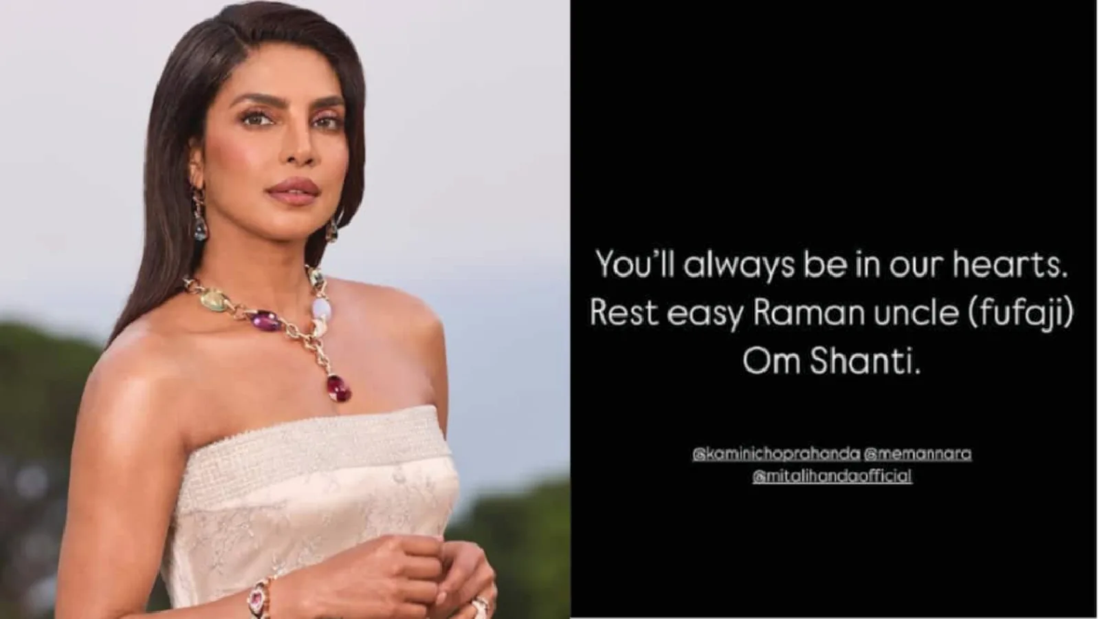 Priyanka Chopra’s Heartfelt Tribute