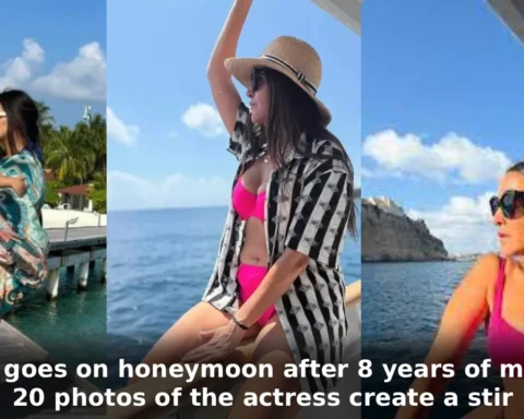 Actress goes on honeymoon after 8 years of marriage, 20 photos of the actress create a stir