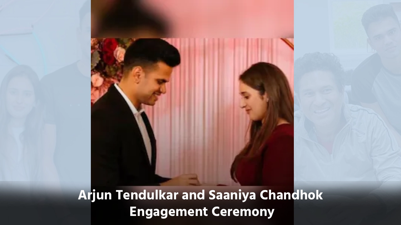 Arjun Tendulkar and Saaniya Chandhok Engagement Ceremony