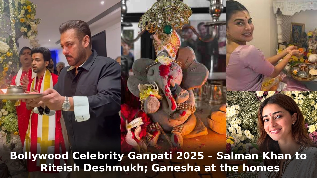 Bollywood Celebrity Ganpati 2025 – Salman Khan to Riteish Deshmukh; Ganesha at the homes
