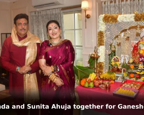Govinda and Sunita Ahuja together for Ganeshotsav