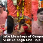 Sid-Janhvi take blessings of Ganpati Bappa, visit Lalbagh Cha Raja