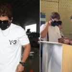 allu arjun mumbai airport