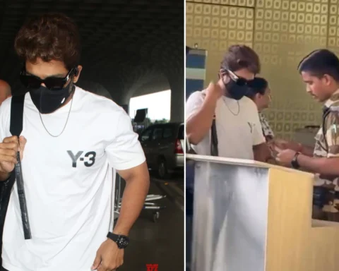 allu arjun mumbai airport