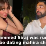 mohammed siraj and mahira sharma dating