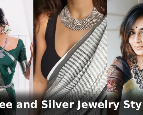 Saree and Silver Jewelry Styling