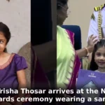Video: Trisha Thosar arrives at the National Awards ceremony wearing a saree!