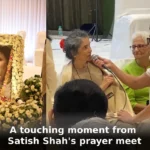A touching moment from Satish Shah's prayer meet