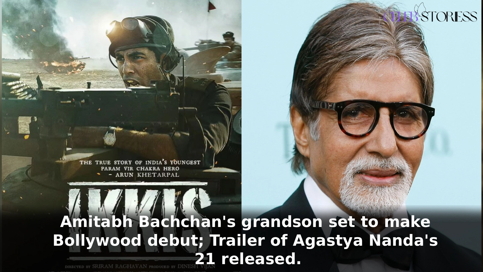 Amitabh Bachchan's grandson set to make Bollywood debut; Trailer of Agastya Nanda's 21 released.