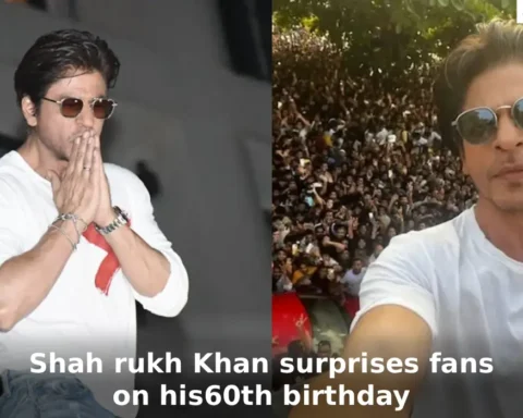 Shah rukh Khan surprises fans on his60th birthday