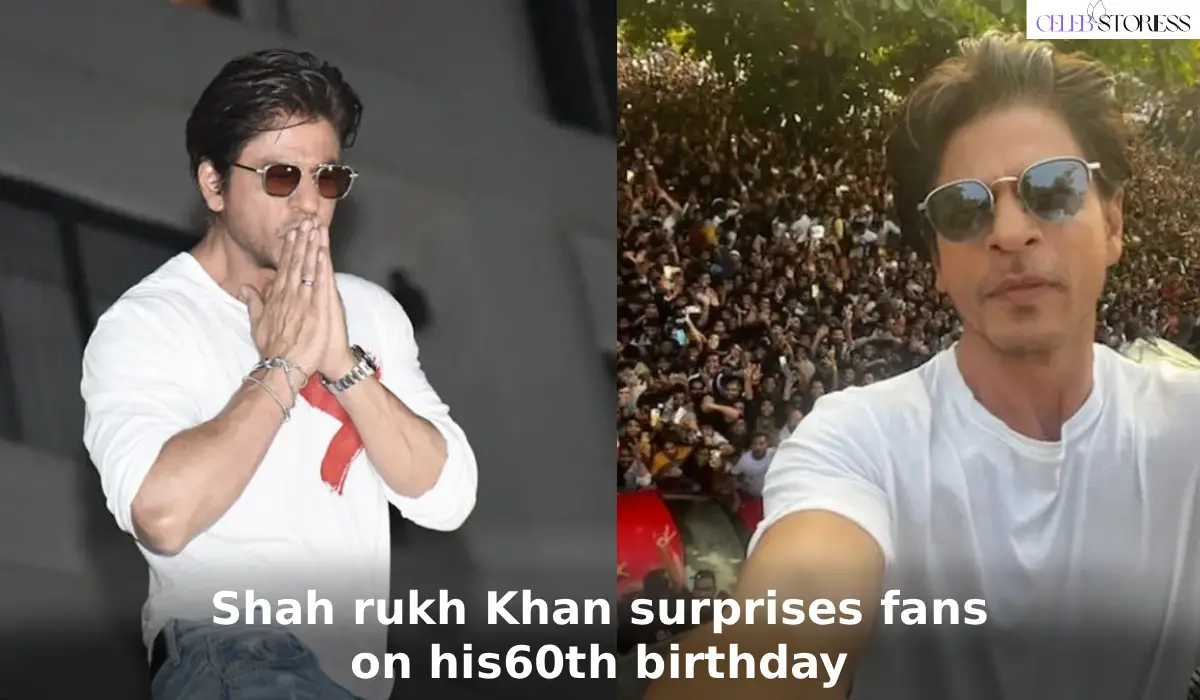 Shah rukh Khan surprises fans on his60th birthday
