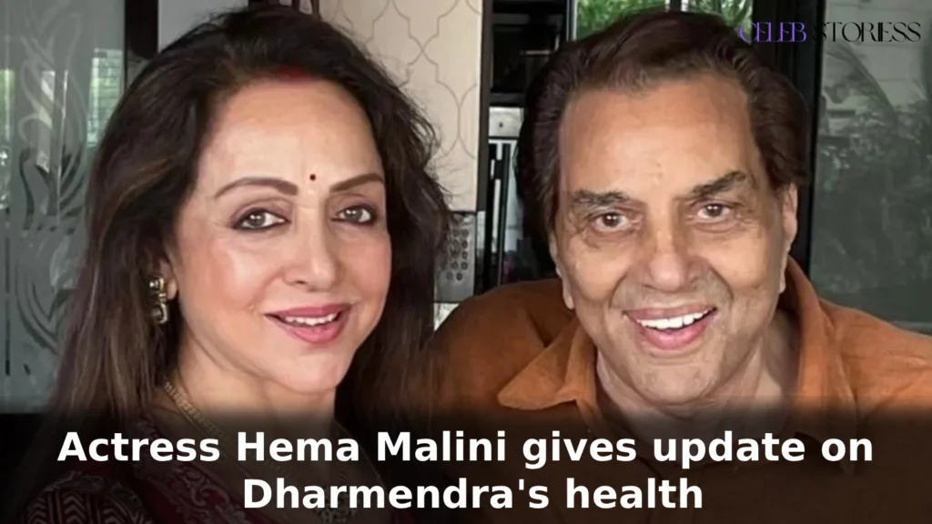 Actress Hema Malini gives update on Dharmendra's health